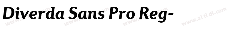 Diverda Sans Pro Reg字体转换